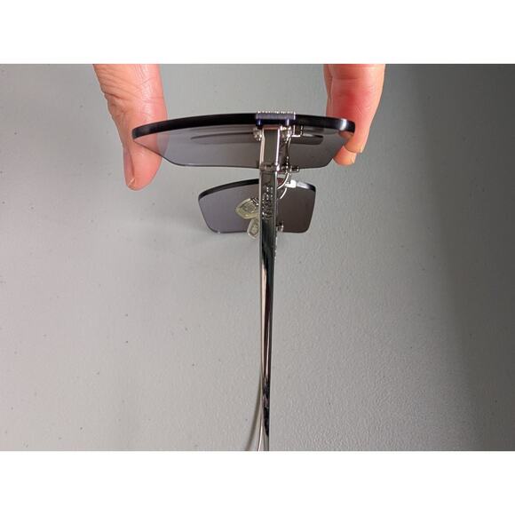 Authentic Fendi Rimless Square Sunglasses FE4082US 16Z 59 15 Palladium/Brown - Picture 8 of 12